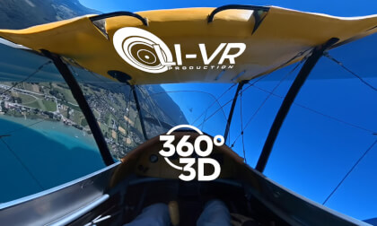 Stamp Aerobatic Fly — 360° 3D (Optimized for Apple Vision Pro)
