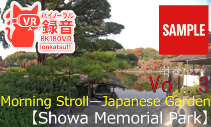 【SAMPLE】🍁[Morning Stroll—Japanese Garden, Showa Memorial Park(8K VR180&Binaural Audio)]Chapter Three‼