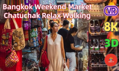 Chatuchak Weekend Market Bangkok 🇹🇭 | Relaxing VR Walk Through the World’s Biggest Market