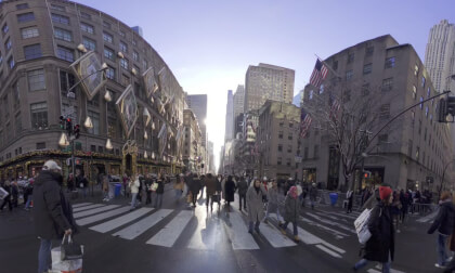 5th ave Walk from St Patrick's and a view of Rockefeller along the way