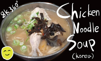 Chicken Noodle Soup(Korea): Food walking tour [Jongno] - 8K 360º