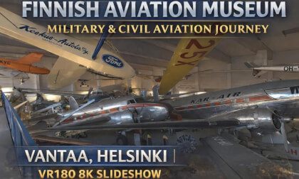 Finnish Aviation Museum – Military & Civil Aviation Journey | Vantaa, Helsinki VR180 8K SLIDESHOW