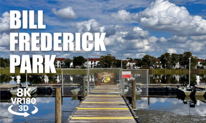 Bill Frederick Park Hike 180VR 8K 3D | Orlando FL | Sunset at Turkey Lake | VR视频 8K 3D動画 VR旅行