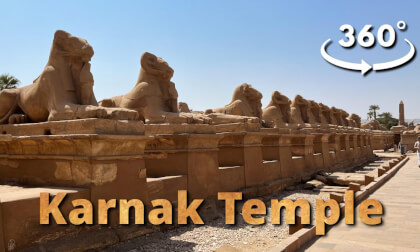 360° Ancient Egypt tour of The Karnak Temple Complex in Luxor