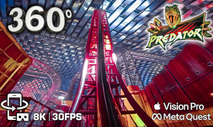 97° BEYOND VERTICAL! 🎢 Predator 360° 8K - VR Roller Coaster ultimate onride POV | IMG Dubai - Android XR - Apple Vision Pro - Meta Quest