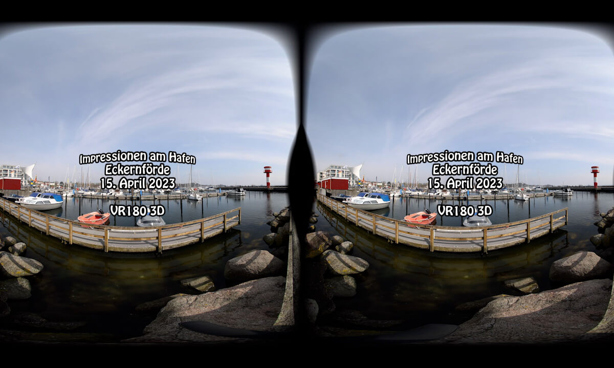 VR180 8K: Harbor of Eckernförde 2023 (VR 180 3D)