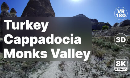 Turkey Cappadocia - Walk Through Paşabağ Monks Valley Part II 8K 180 3D