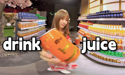 Would you like a little bit of orange juice, hmm?~
