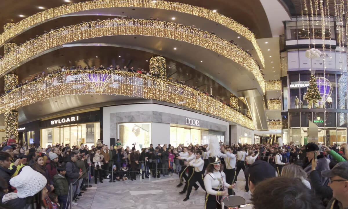 Last showing of the toy soldiers in NYC Hudson yards