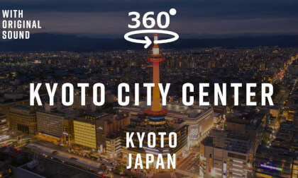 Kyoto City Center – Kyoto, Japan 🇯🇵 | 360° Walking Tour | Original Sound