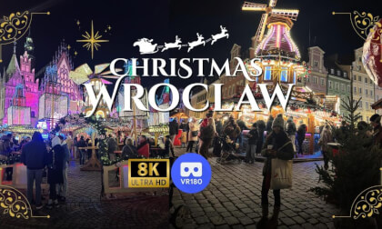 Magical Christmas Market in Wrocław 🎄 VR 180 8K Walking Tour (Part 1)