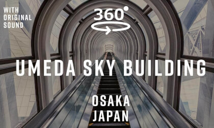 Osaka Glass Staircase – Osaka, Japan 🇯🇵 | 360° Walking Tour | Original Sound