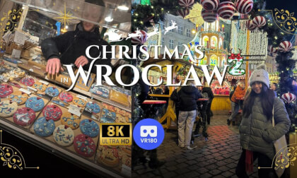 Inside Christmas Market in Wrocław 🎄 VR 180 8K Walking Tour (Part 2)