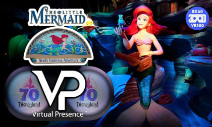 Little Mermaid: Ariel's Undersea Adventure! Disneyland Virtual Presence Exclusive! 8k60!