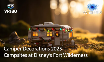 Fort Wilderness Campground Christmas Decorations | Holiday Camper Tour | VR180 3D 8K