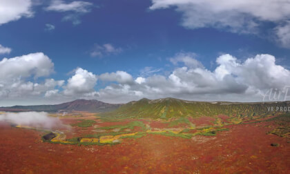 [8K 360° Panoramic Video] Wuzong Volcano Crater Hot Springs