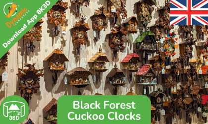GIANT Cuckoo Clocks | 360 8K3D VR | DYNAMIC LANGUAGES