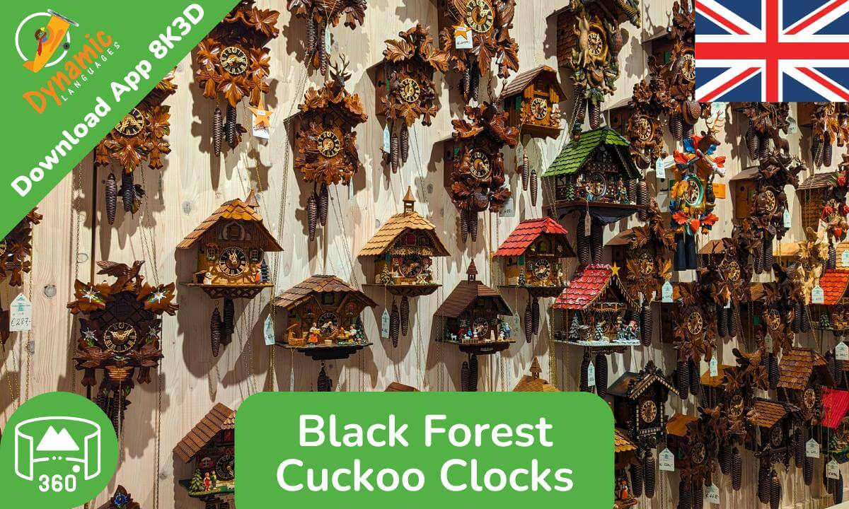 GIANT Cuckoo Clocks | 360 8K3D VR | DYNAMIC LANGUAGES