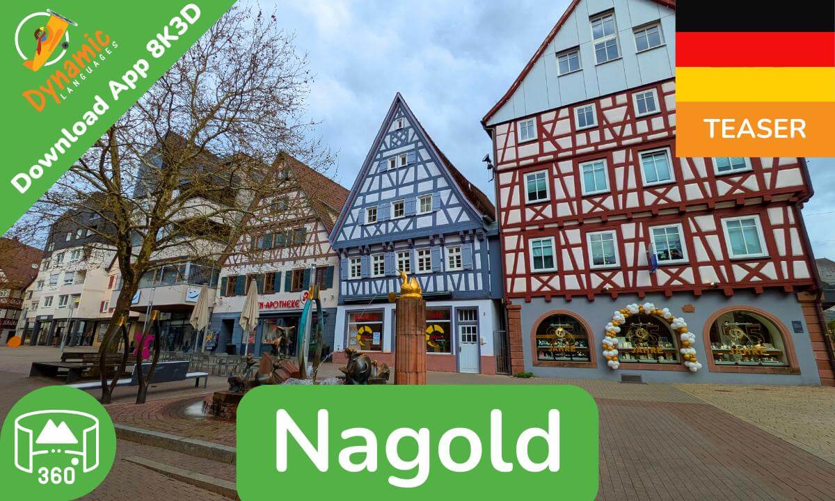 Nagold | Learn German in VR | 360 8K3D Teaser | DYNAMIC LANGUAGES