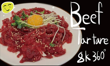 Beef Tartare(Korea): Food walking tour [Jongno] - 8K 360º