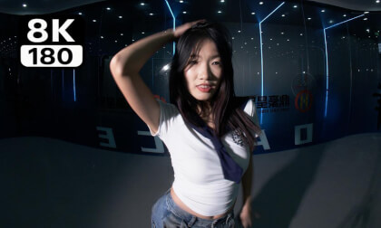 Immersively watching beautiful ladies dance in a group live stream