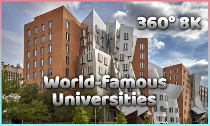 360° 8K World-famous Universities | せかいのゆうめいだいがく | 전세계 유명 대학  | 全球學府