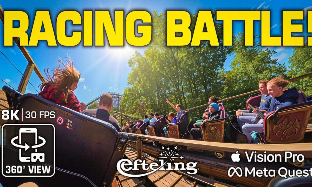 EPIC 360° RACE! 🐉 Joris en de Draak: World’s Craziest Duelling Roller Coaster (8K VR POV)