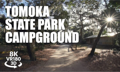 Tomoka State Park Campground VR180 8K 3D Campsite Walkthrough • RV & Tent Sites | VR视频 8K 3D動画 VR旅行