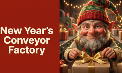 New Year’s Conveyor Factory — A Holiday Machine in Motion