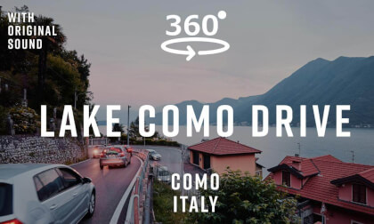 Lake Como Scenic Drive – Como, Italy 🇮🇹 | 360° Road Tour | Original Sound