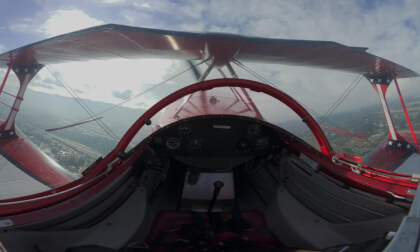 Pitts Special from Aeroclub Barcelona-Sabadell Take-off, fly-by passes, and landing