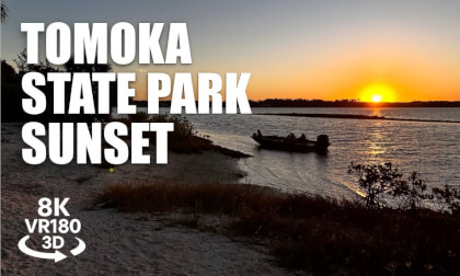 Tomoka State Park Sunset Trail & Outpost VR180 8K 3D | River Views, Golden Hour | VR视频 8K 3D動画 VR旅行