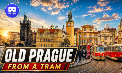 POV Tram Ride Through Old Prague 🚋 Time-Travel Vibes in VR 180 8K 60 FPS