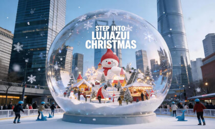 【VR360】 Immersive Walkthrough | Christmas Market at L+Mall, Lujiazui, Shanghai