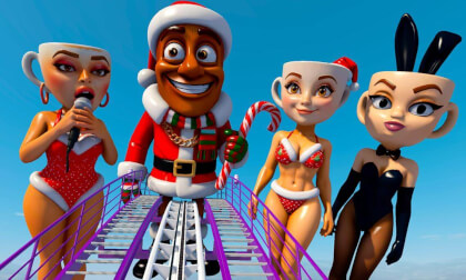 NEW YEAR BRAINROT Roller Coaster in VR 8K