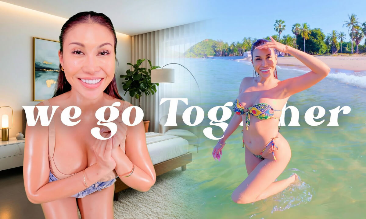 Passthrough | From your Room to the Beach! Bikini Daydreams | ASMR | www.VRwithKaty.com