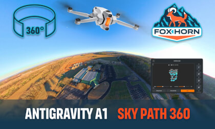 Antigravity A1 - 8K 360 Sky Path Mission with Telemetry