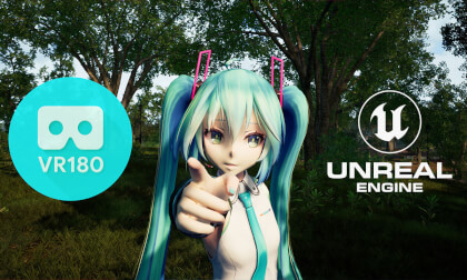 [MMD] [VR180] Hatsune Miku | YOASOBI Racing Into The Night  Miku Ver