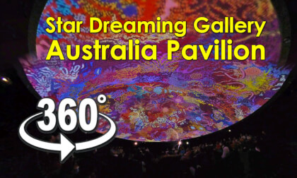 Step inside the Star Dreaming Gallery of Australia Pavilion Dome Step inside the Star Dreaming Gallery of Australia Pavilion Dome