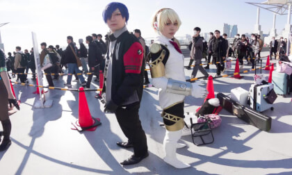 Persona 3 cosplay slide show at comiket 2025 winter