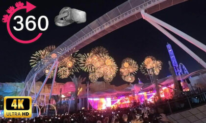 Six Flags Qiddiya Opening Ceremony in Virtual Reality 360 VR