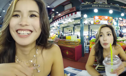 Bangkok Night Market with Chinese Teacher Li Na