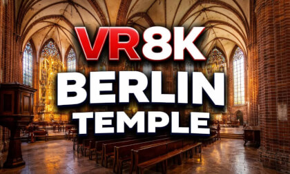 VR 8K 360 BERLIN WALK NEPTUNO FOUNTAIN AND SANTA MARIA TEMPLE
