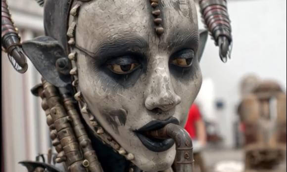 A strange and bizarre  flea market
