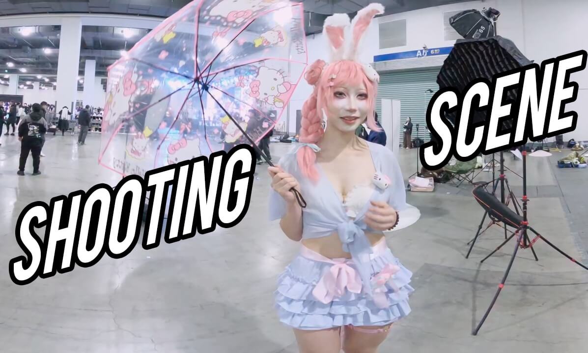 (VR180)Beauty Model Shooting Scene