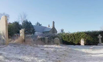 Cold day in the church yard