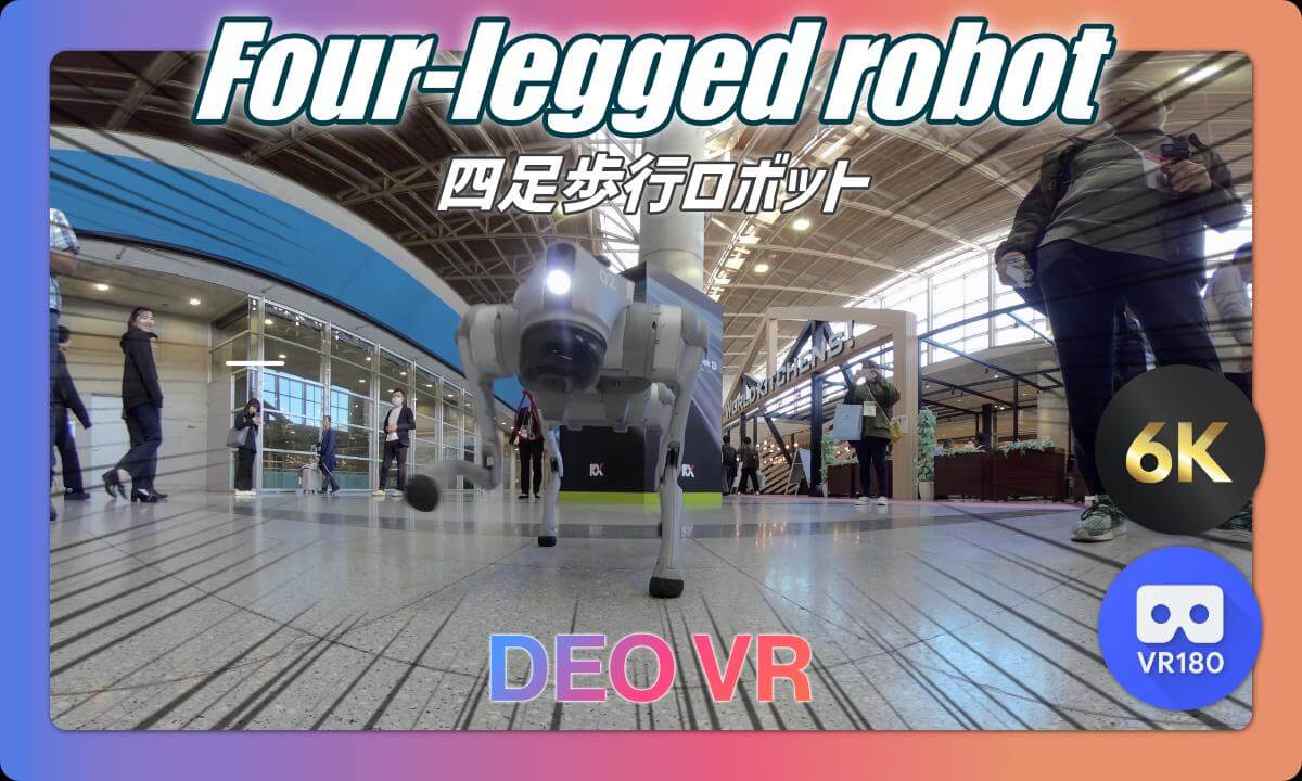【VR180】Quest3を被って操作する犬型ロボットがVRカメラを跨ぐ挑戦｜果たして成功するのか？