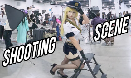 (VR180)Beauty Model Shooting Scene