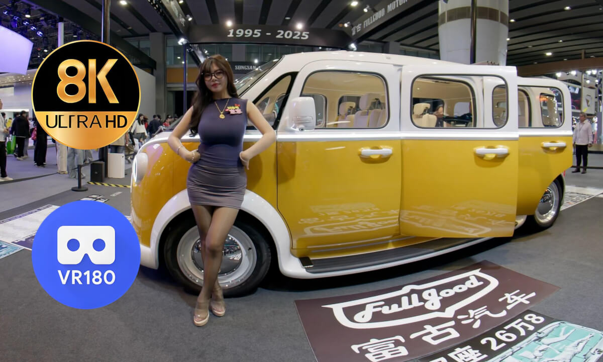 Miss Yiyi at Fullgood’s Auto Show Booth