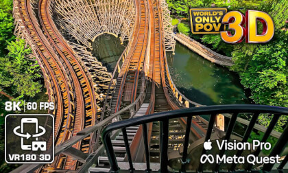 3D LOUP-GAROU: Brutal Wooden Beast! 🐺 Werewolf epic VR Roller Coaster - 3D VR180 Walibi Belgium - Apple Vision Pro - Meta Quest 3
